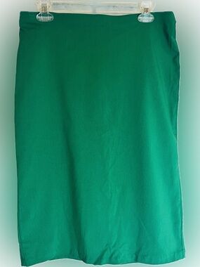 Linda Matthews Green Pencil Skirt Size M – Classic Workwear Office Style